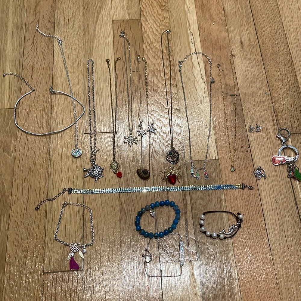 various pieces of jewelery